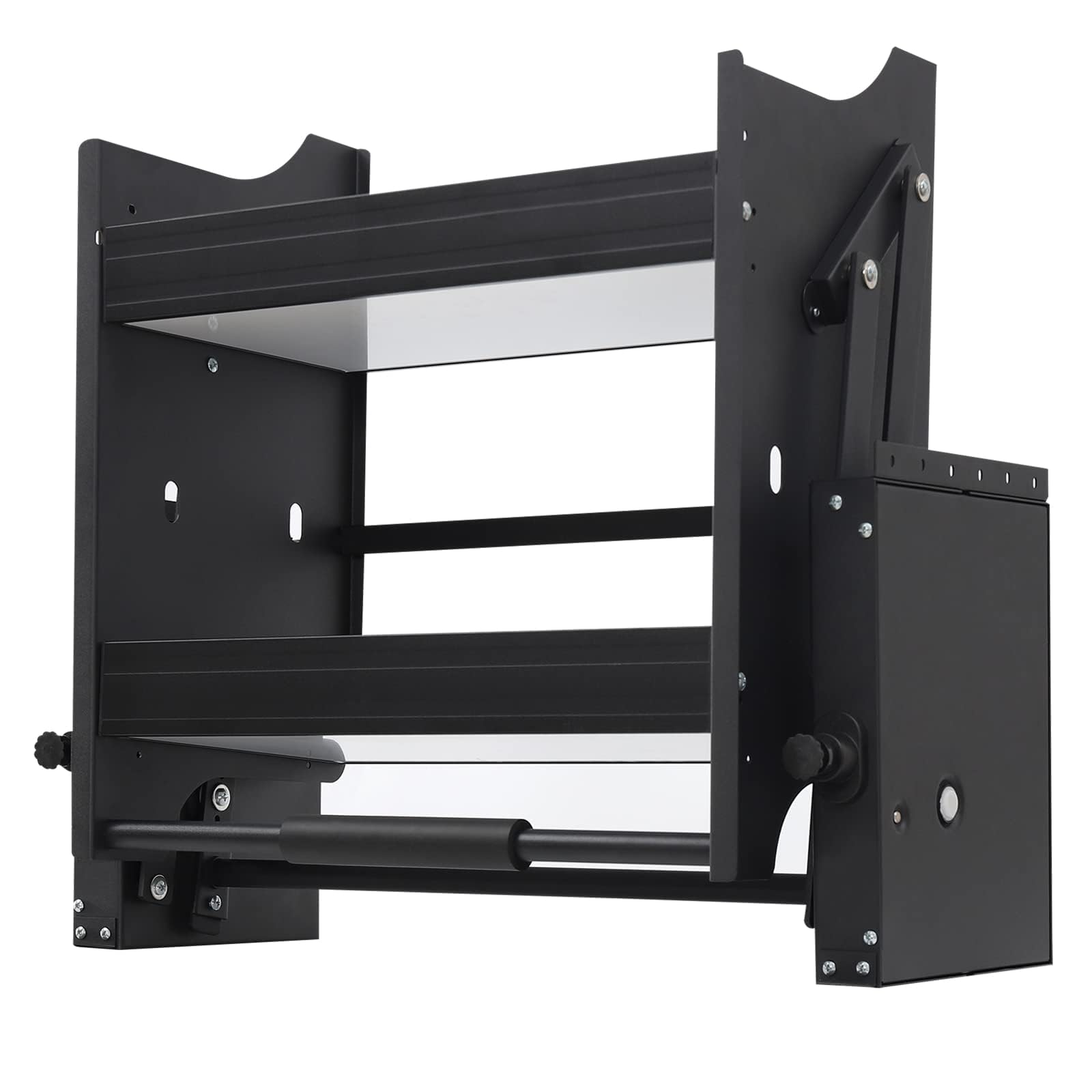 Organizador extraíble para armarios de 24 Pulgadas, Organizador de estantes abatibles para armarios, Estante abatible para armarios de Cocina, Estante abatible de 2 Niveles Resistente para p