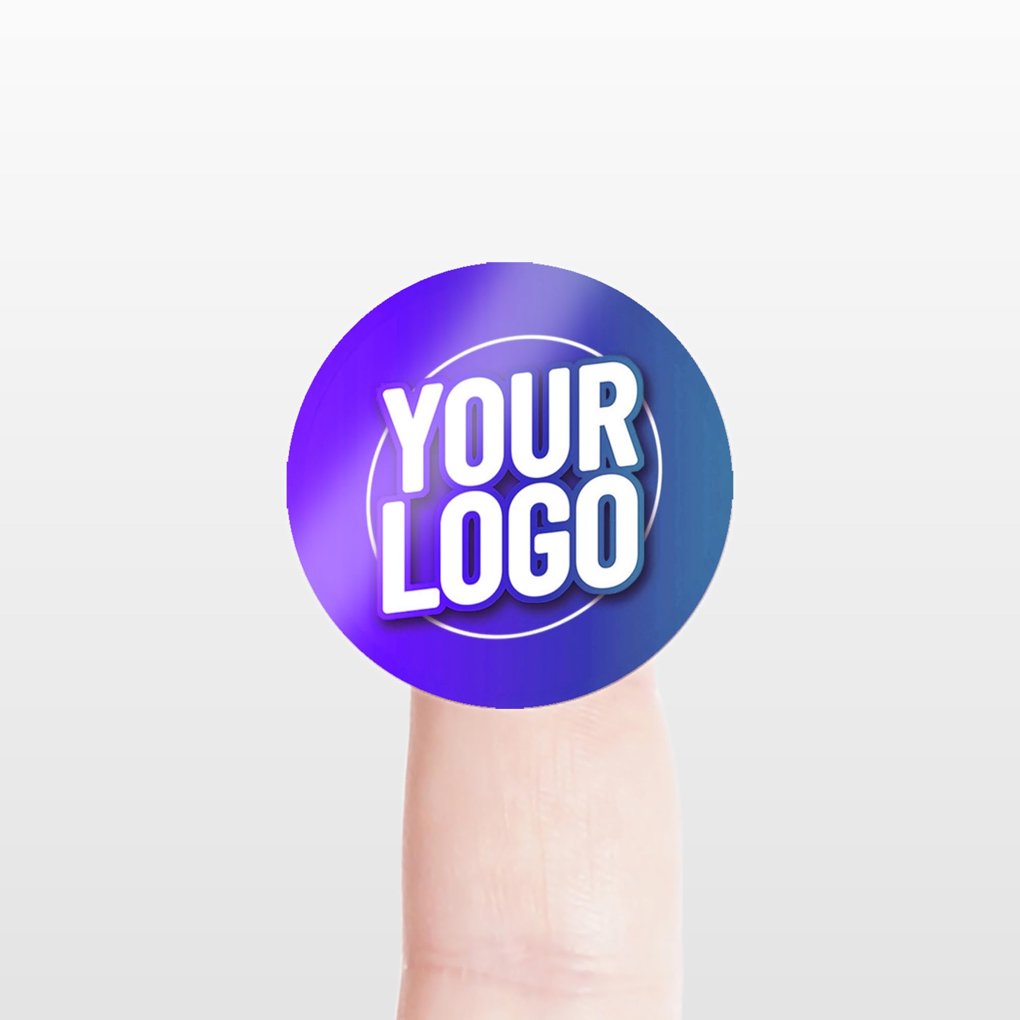 Personalised 30mm Vinyl Round Stickers - Custom Business Logo Labels - Circle Label Stickers for Company Branding - Packaging - Thank You Seals (Vinyl, 144 Labels (3 Sheets))