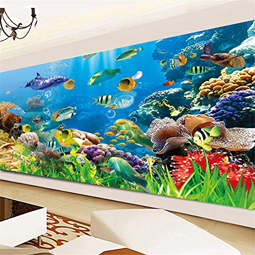 Railonch Large 5D Diamond Painting Kits, Wonderful Ocean World, Full Drill Diy Crystal Embroidery Cross Stitch Arts Craft For Home Wall Decor (120 X 60 Cm) #TOP2