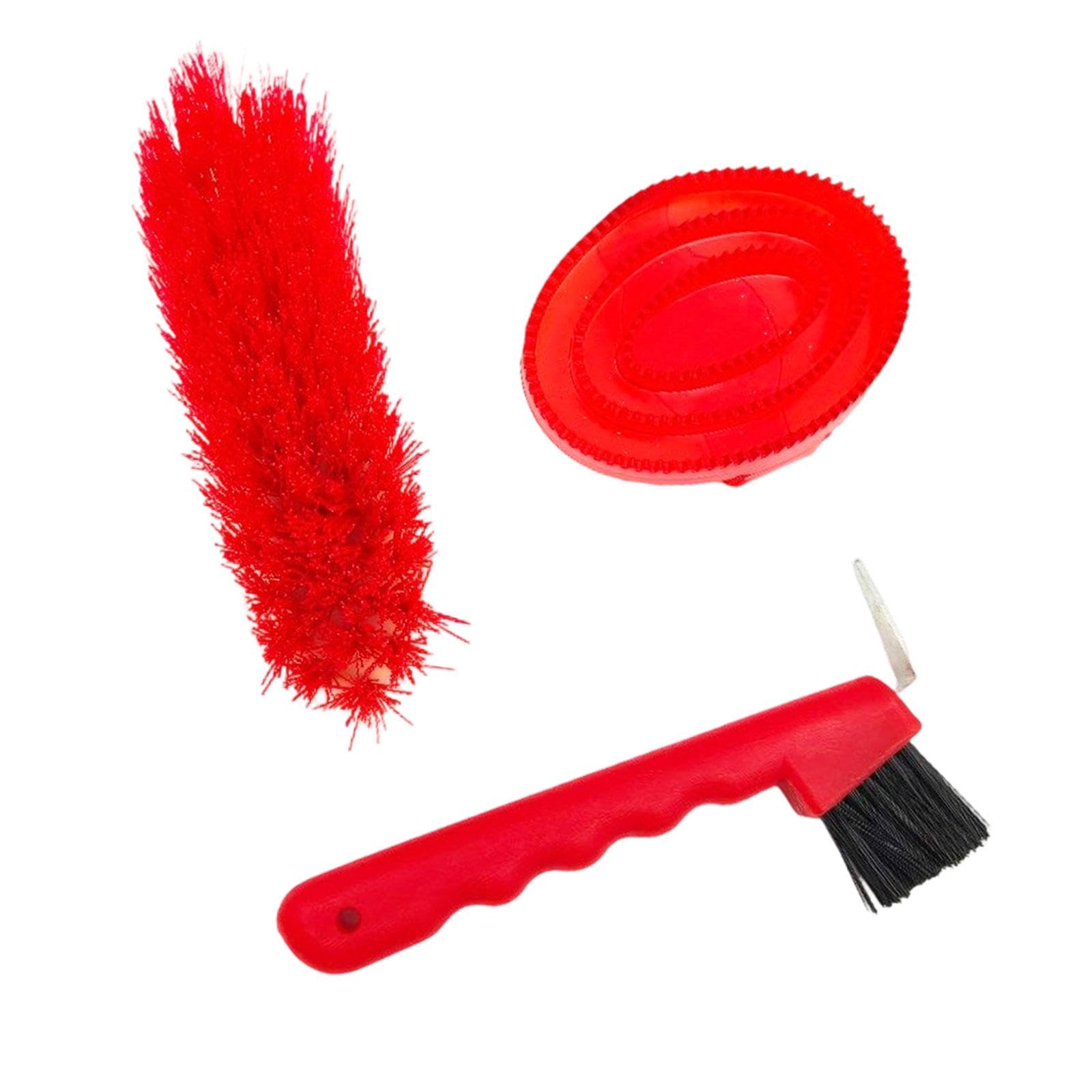 Bnf® 3X Horse Grooming Kit Show Coat Equine Cleaning Tools Owners Horse Brush Set Red|Sporting Goods|Outdoor Sports|Equestrian|Horse Care & Grooming|Grooming Kits-image-8