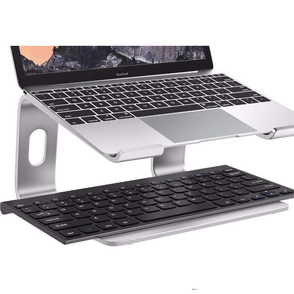 AKT Supporto Pc Portatile Staffa di Raffreddamento Verticale per Notebook Staffa di Ventilazione per Computer Desktop Lega di Alluminio Supporta Fino A 17.3 Pollici di Computer