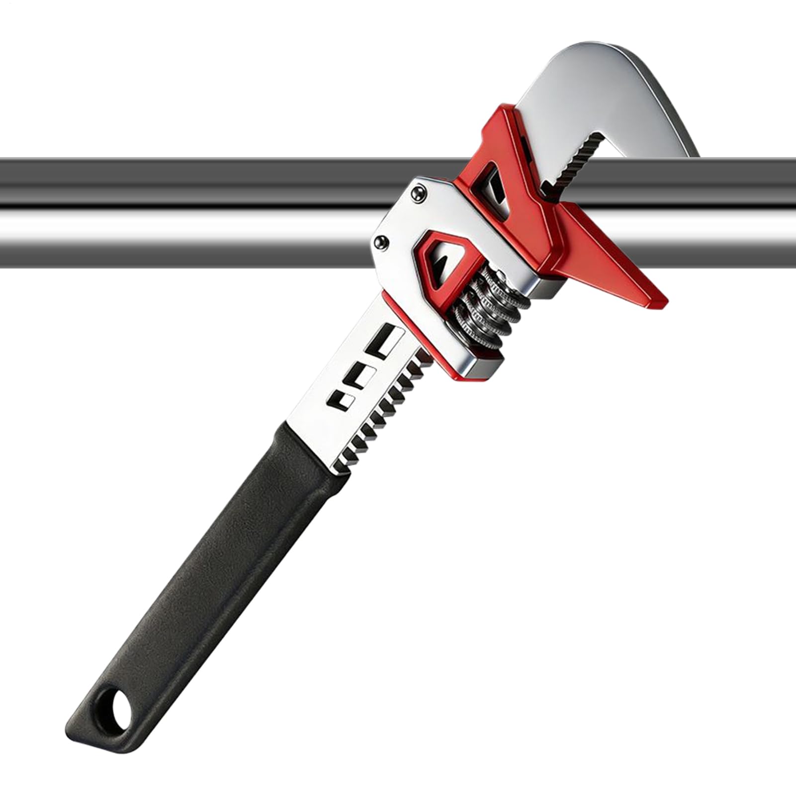 Genérico Llave Ajustable, Llave Inglesa Ancha Y Regulable, Herramienta para Fontanero con Mango Largo, Para Fontanería Electricista Mecánica Y Reformas Del Hogar