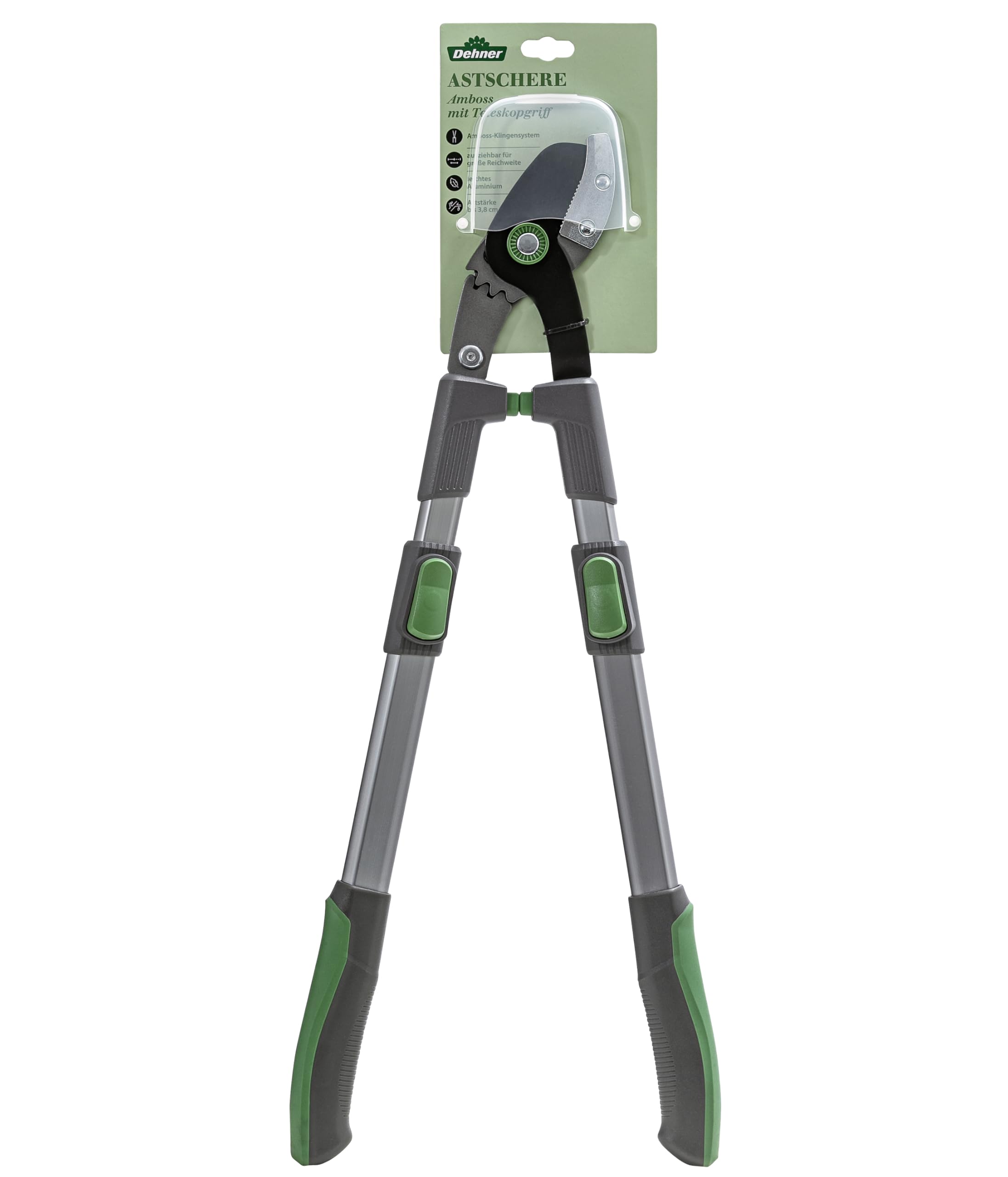 Dehner Astschere Comfort, silber/grau/grün, Aststärke 38 mm