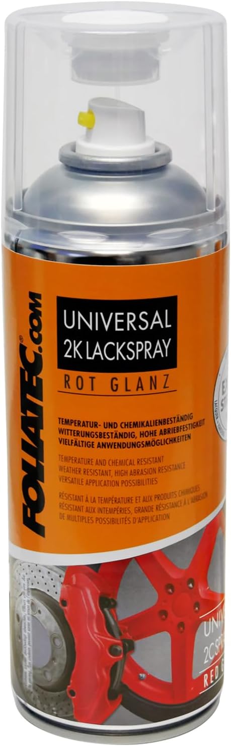 FOLIATEC FT2130 Brake Caliper 2 Part Spray Paint, 400 ml, Red