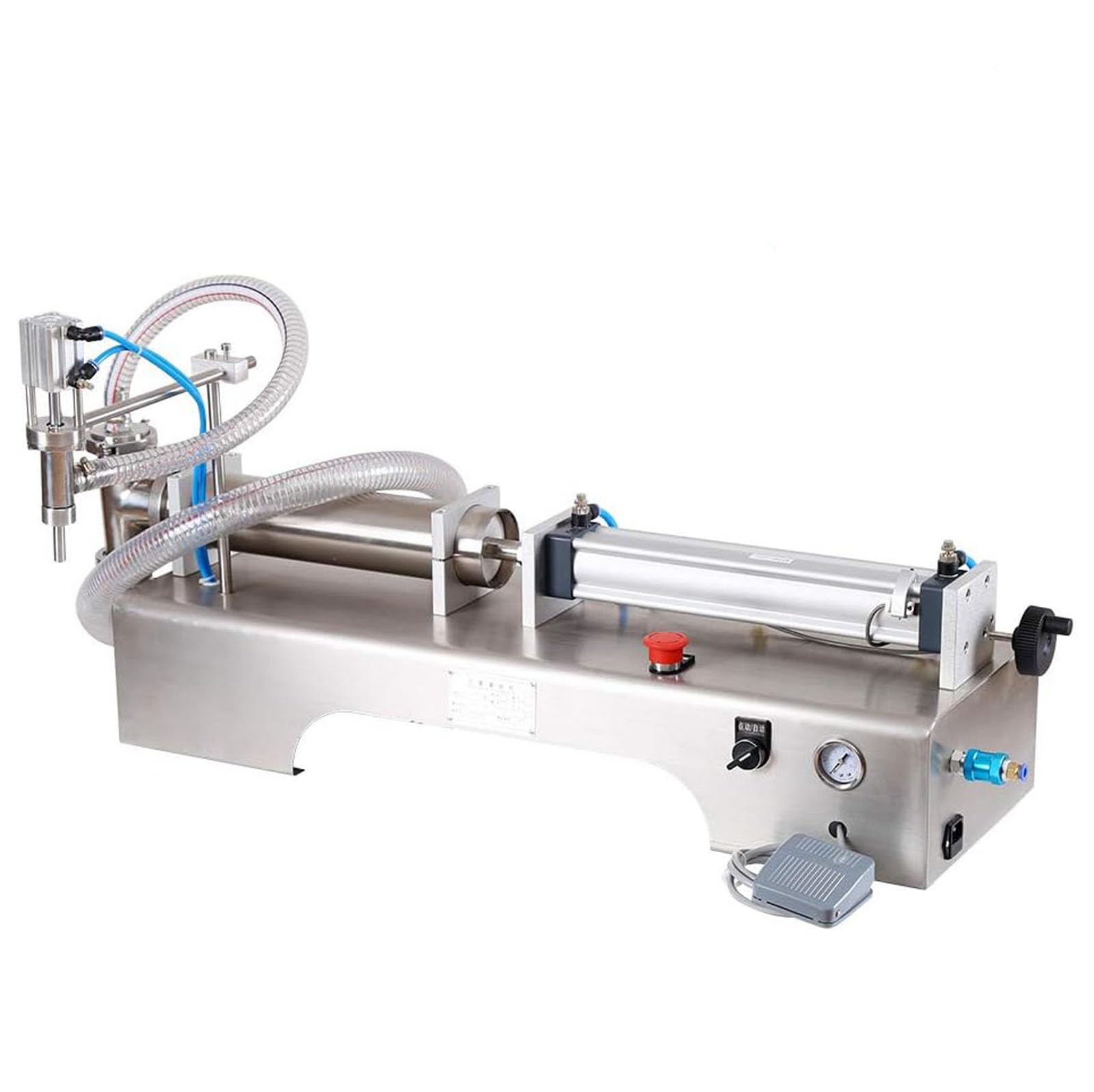 Máquina llenadora de líquidos neumática de Acero Inoxidable, Máquina llenadora de líquidos semiautomática, Máquina llenadora neumática para Agua Potable, jugos, leches, Alcohol