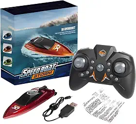 Mini Barco Lancha Controle Remoto 2.4Ghz Piscina Lago