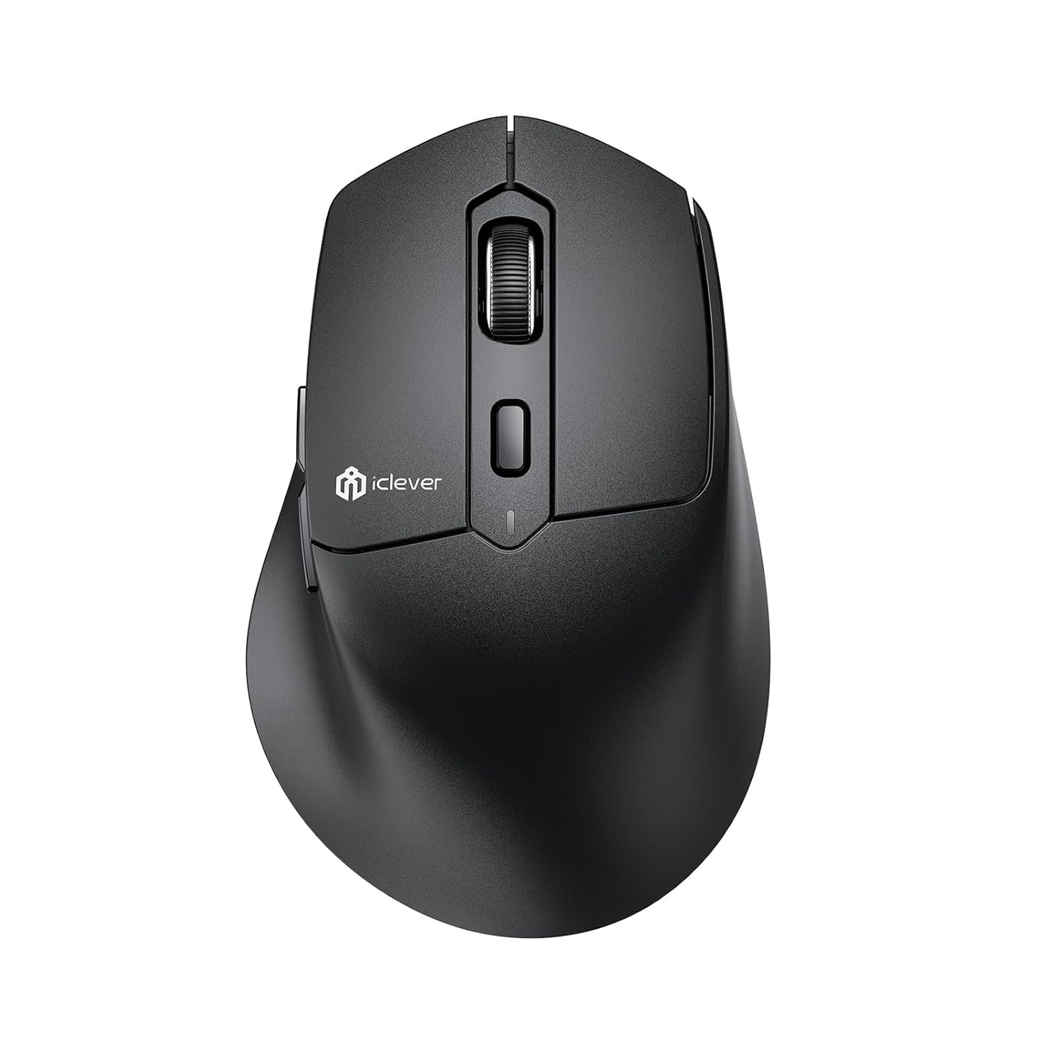iClever MD360 Ergonomic Bluetooth Mouse with Mouse Jiggler Wireless Rechargeable Mouse for 3 Devices BT 2 4G 4