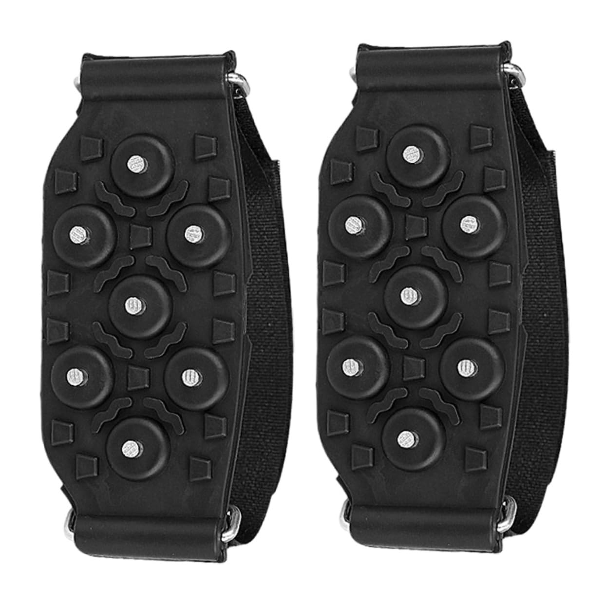 TOYANDONA Crampons Antidérapants pour Chaussures Crampons de Glisse Adaptés à Types de Chaussures pour Randonnée et Escalade Résistants et Durables