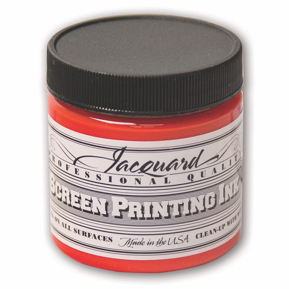 Encre sérigraphie Jacquard Scarlet, peinture de sérigraphie à l'eau pot 4oz