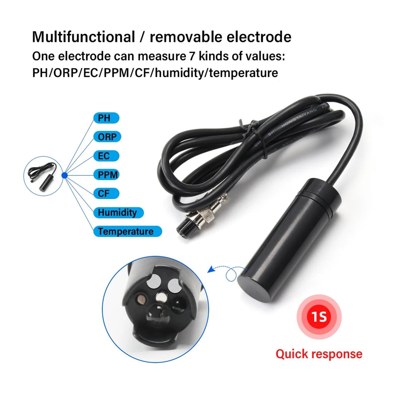 PH mètre WiFi température TDS(ppm) EC ORP, moniteur d'eau, électrode, testeur de qualité de l'eau for Aquariums, piscine hydroponique