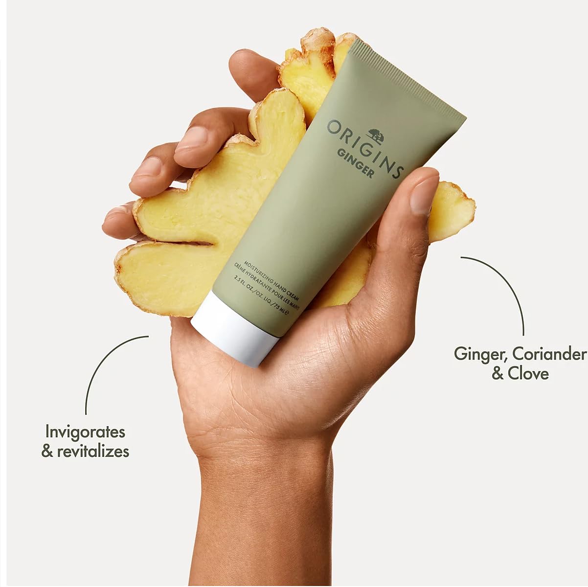 Ginger Moisturizing Hand Cream, 75 ml (Pack of 1) - Image 3