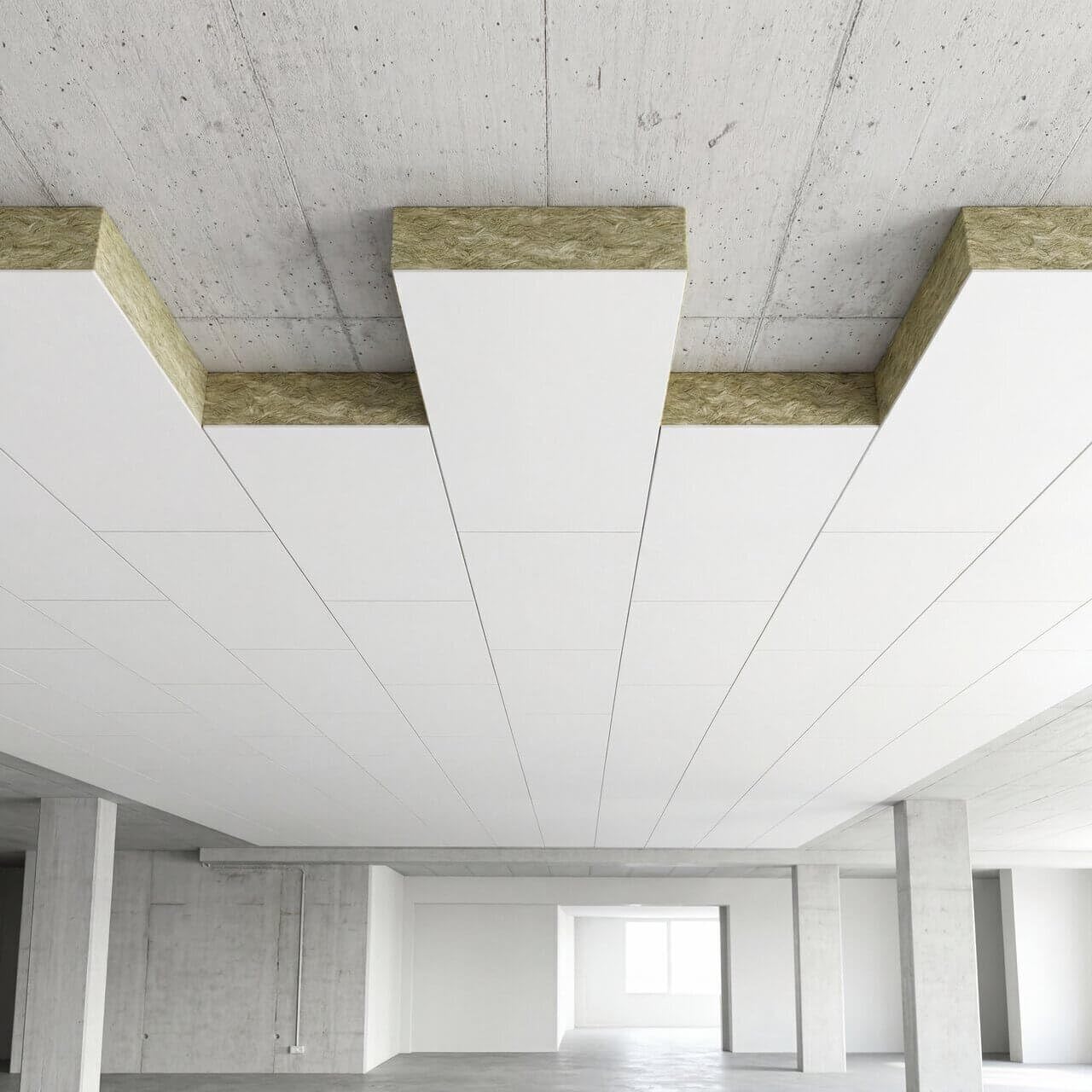 6x ISOVER Topdec Dämmplatte DP 3 80 x 1194 x 594 mm Kellerdeckendämmung | Profi-Qualität - Garagendeckendämmung aus Steinwolle zur energetischen Dämmung von Kellerdecken - Diffusionsoffen