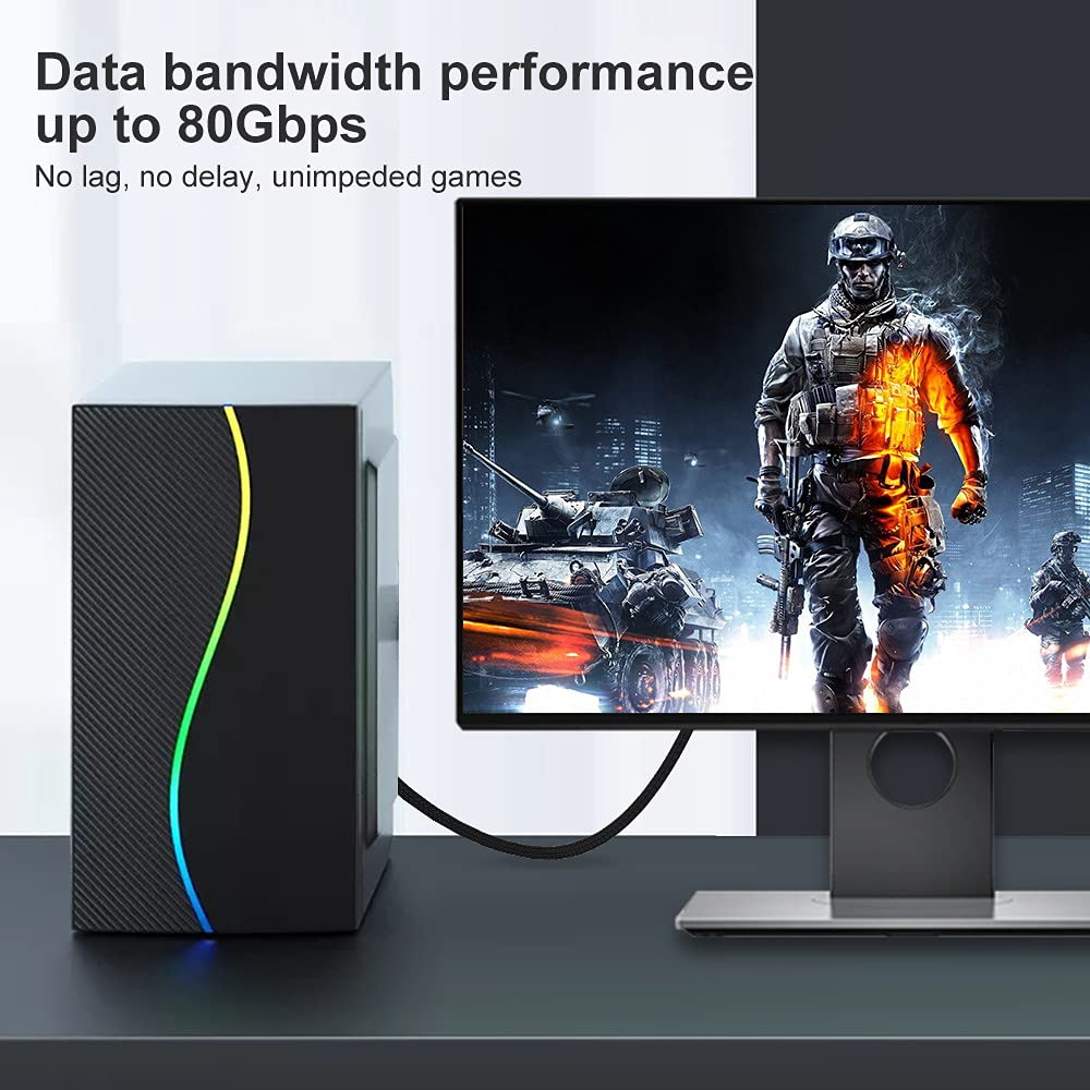 Câble DisplayPort 2.0 DP vers DP 16 K 60 Hz Ultra HD UHD DP 1.4 8 K 120 Hz pour PC, ordinateur portable, TV, 3 m