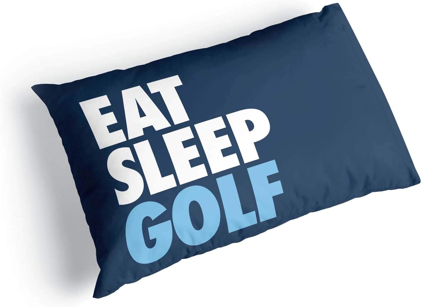 ChalkTalkSPORTS Eat Sleep Golf Pillowcase | Golf Pillowcase Home Decor | Blue