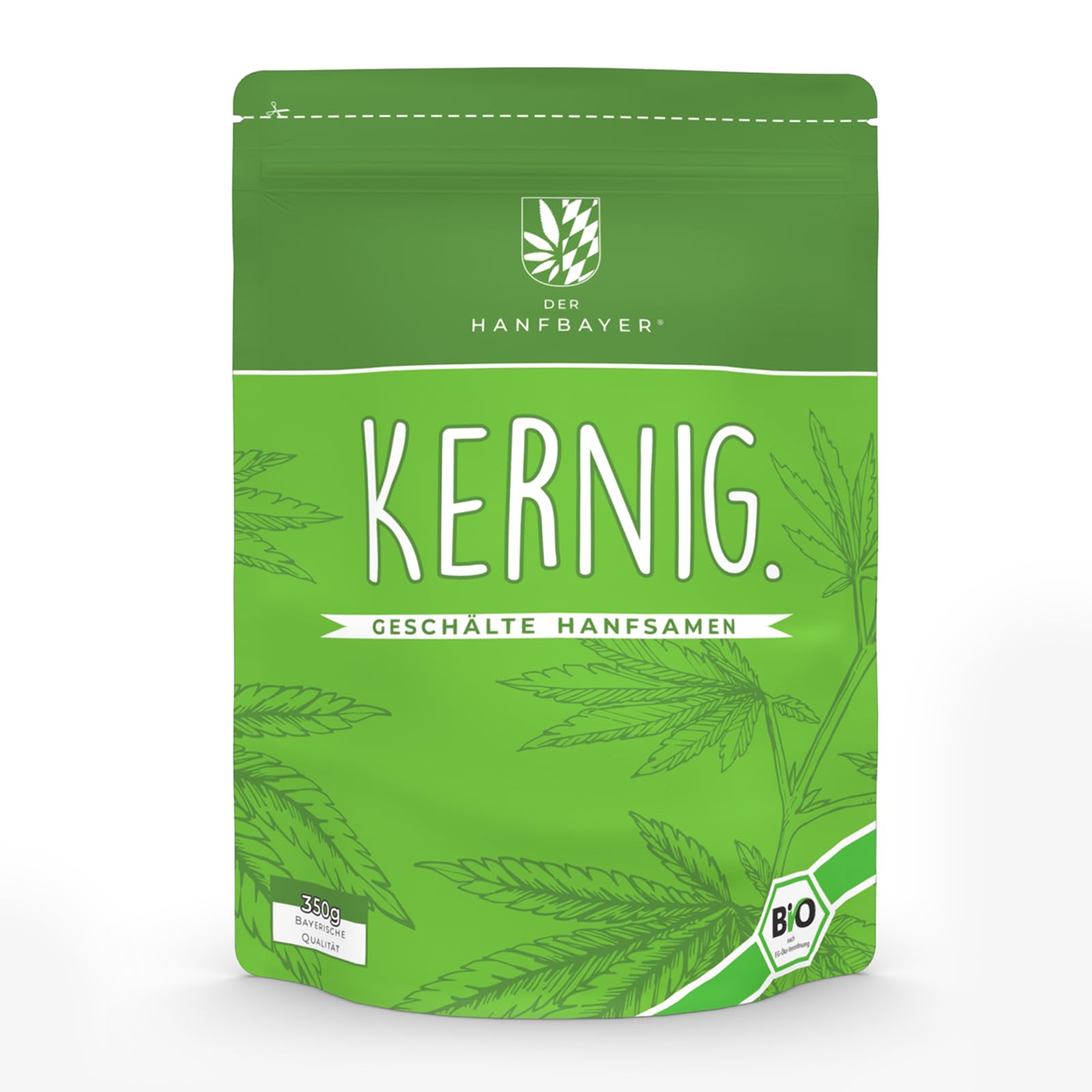 regionale Hanfsamen geschält Bio 350g [PROTEINREICHES SUPERFOOD] - inkl. LECKERER E-Rezepte - Vegan & Rohkostqualität - Reich an Protein, Omega-3 & Magnesium
