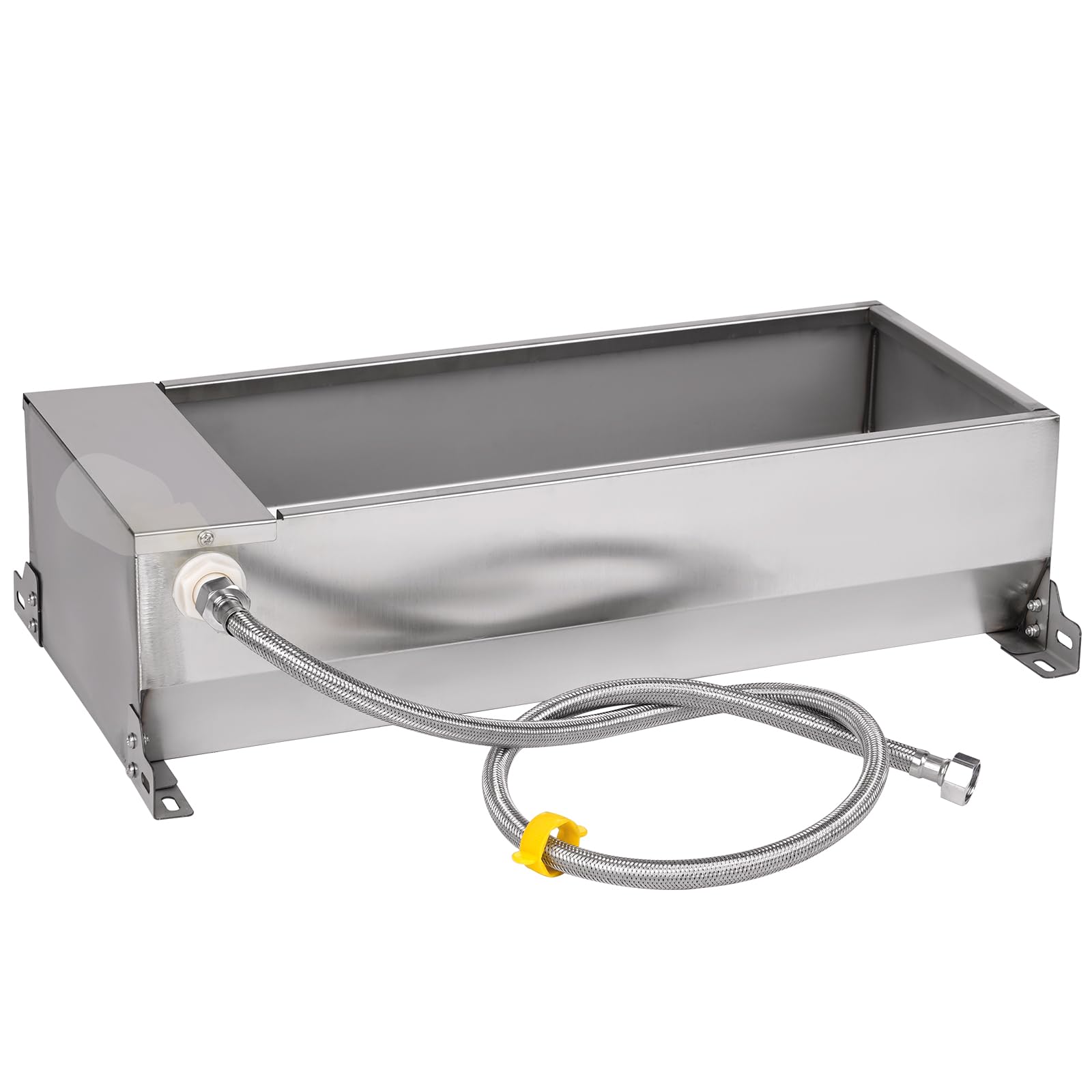 Abbeveratoio Per Cavalli con Valvola a Galleggiante, Bacino Automatico Per Capre In Acciaio Inox, Valvola a Galleggiante da 1/2 Pollice Per Bovini, Cavalli, Pecore e Cani Che Bevono