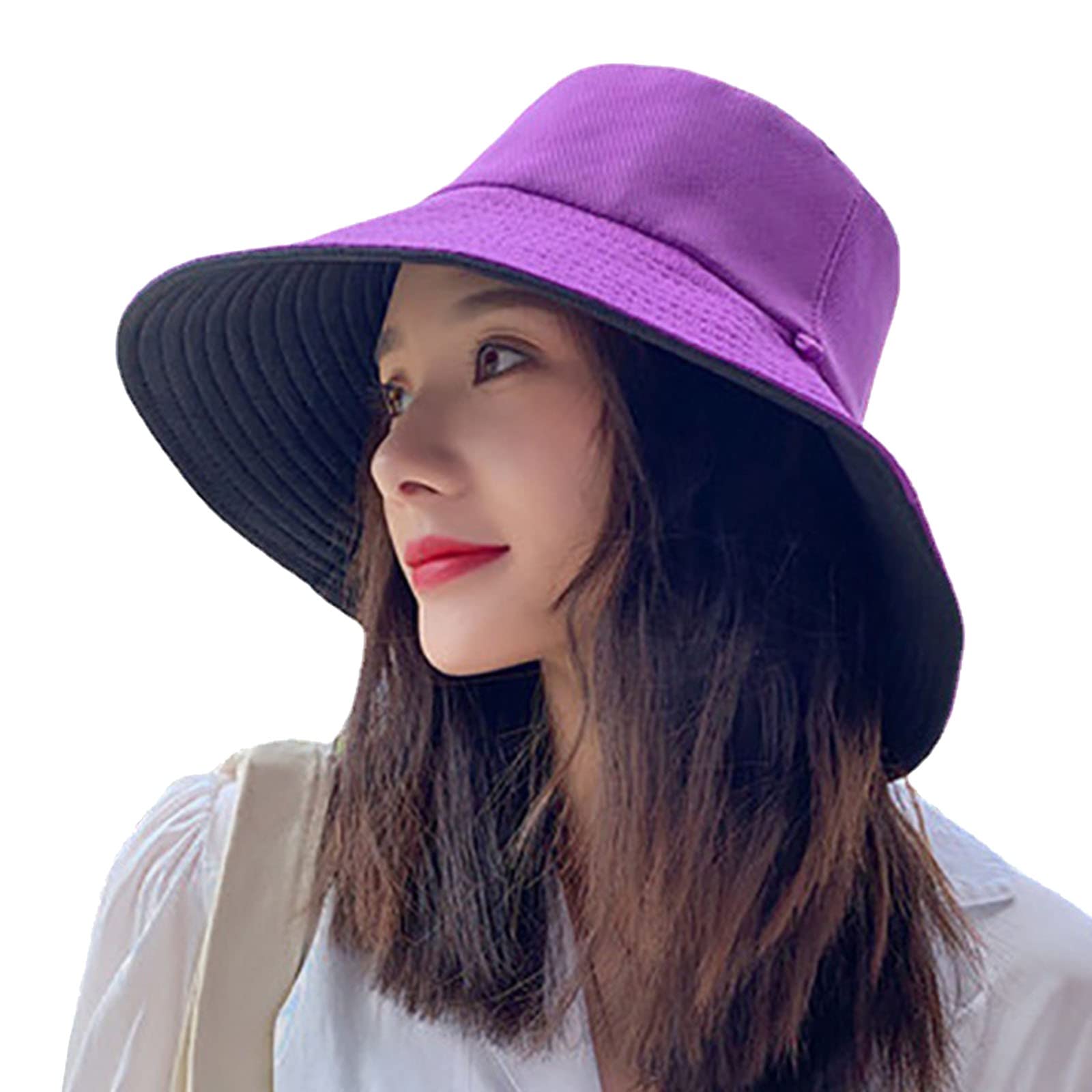Generic Sombrero de paja de verano para mujer, protector solar facial, sombrero sombreado, verano, ala grande, gorro de verano para niña 1 año