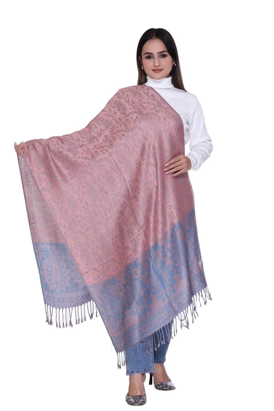 World Of Shawls Dusky Pink Scarf For Her (Dusky Pink)