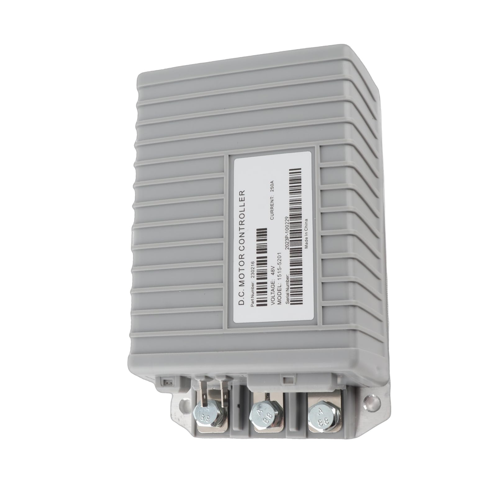 Ausla Controlador de Motor de 48 V , Metal y Plástico, Controlador de Velocidad de 250 A para Carritos Utilitarios y Precedentes de