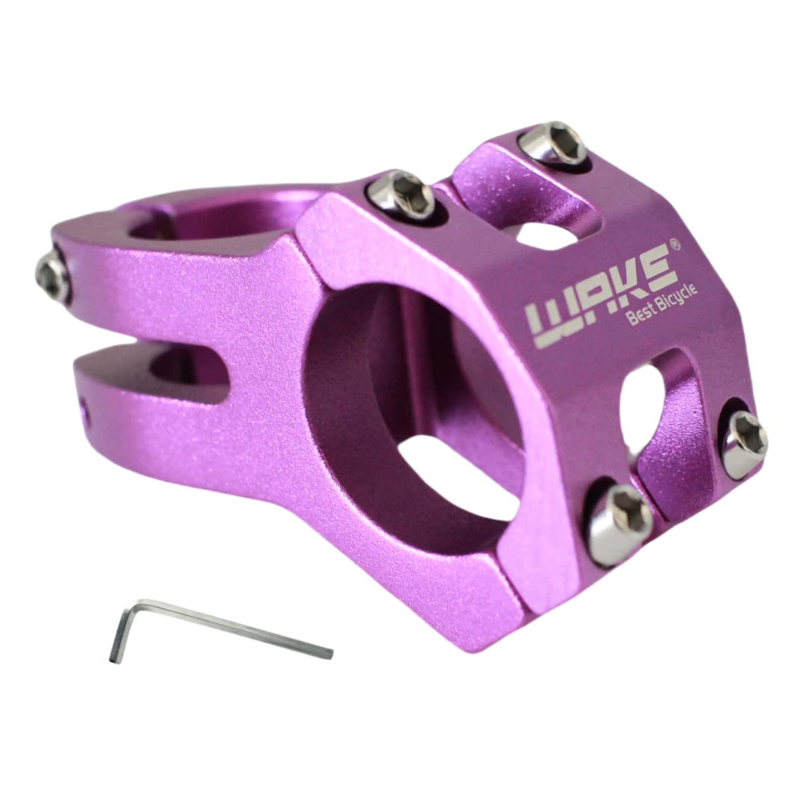 TRKIMAL 31.8 Short Handlebar Stem 45mm Stem for Road Bike, Mountain Bike, BMX, MTB, Cycling, Bicycle (Purple)