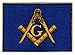 Masonic Flag Patch Embroidered Iron-On Freemason Emblem Mason G Square Compass