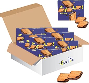 Pck up Milk Chocolate Biscuit Bars 3 Pack x 28g Chocolate Filled Biscuits | Individually Wrapped 10 packs