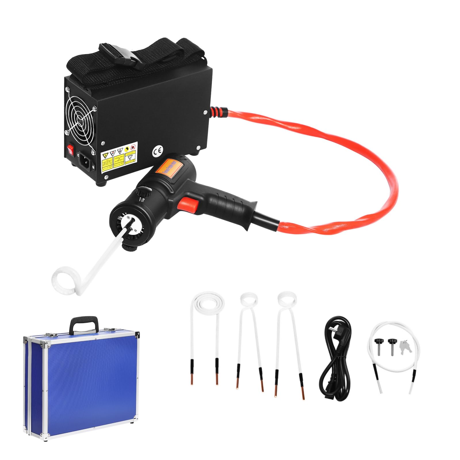 Calentador de inducción para coche, 750 °C, dispositivo de inducción con 4 bobinas de calefacción, 1500 W, dispositivo de inducción, 220 V, calentador de inducción, sin llamas, calefactor de