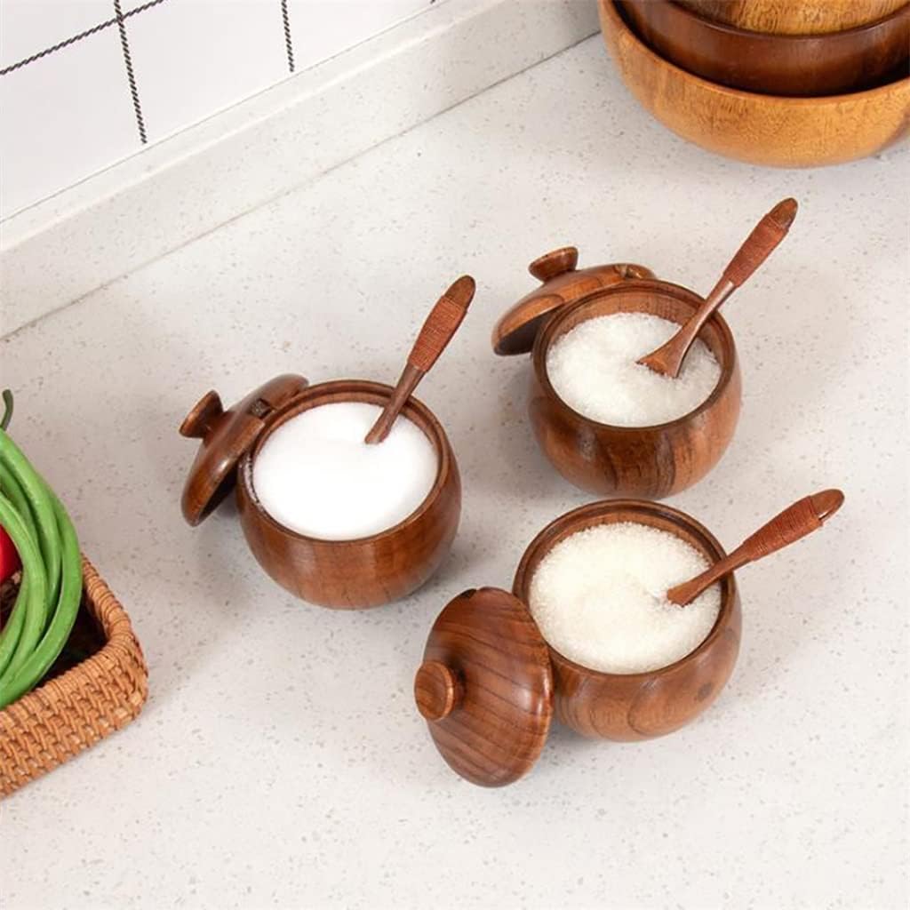 Cutlery Seasoning Bottle Kitchen Supplies Sauce Pot With Cover Bowl Shaker Box Salt