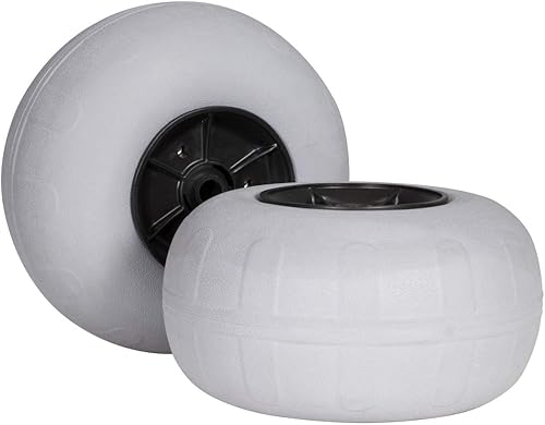 Wilderness Systems Ruedas de playa de 13 pulgadas | Par – para carrito de kayak resistente | Ruedas de repuesto para carrito de kayak | Gris