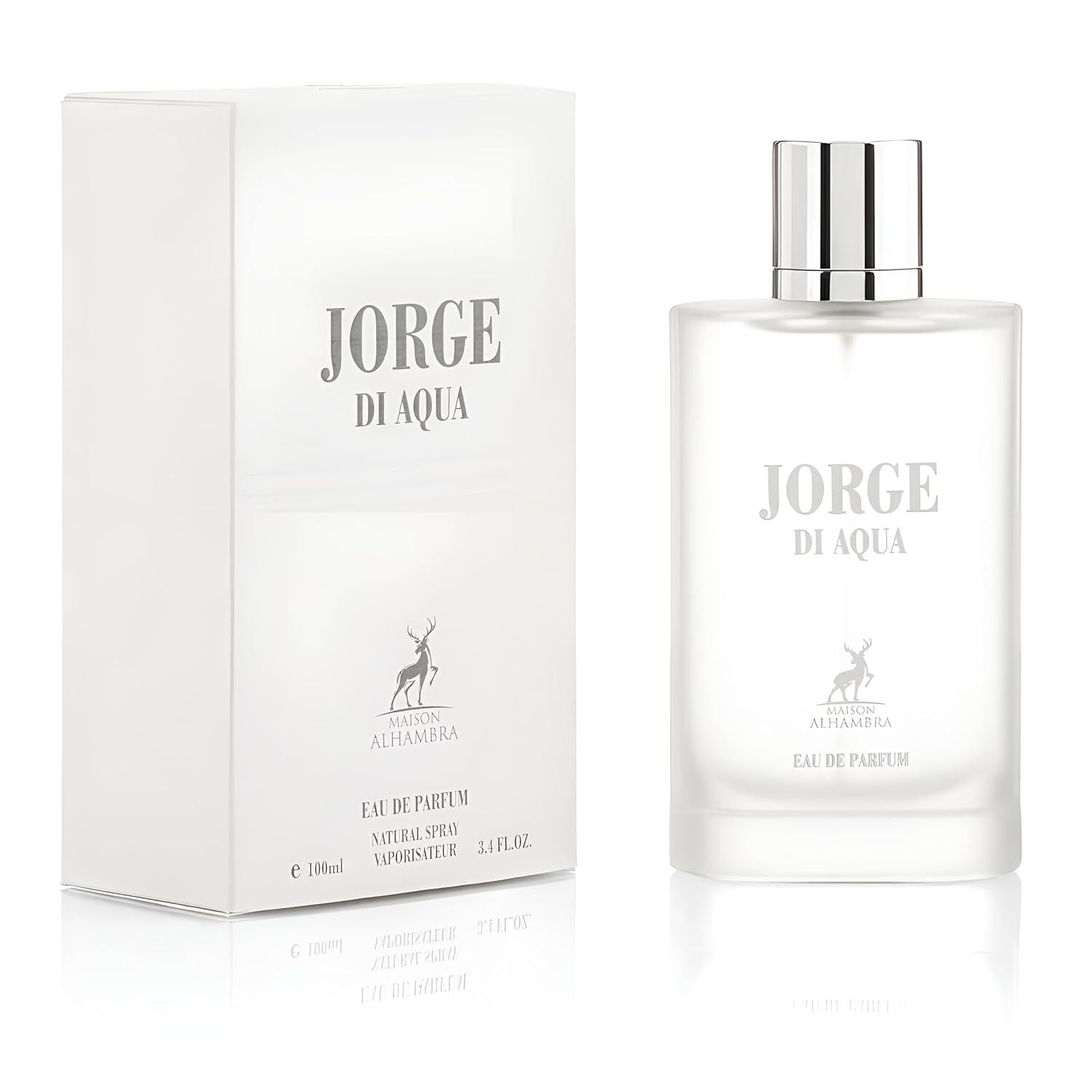 Maison Alhambra Jorge Di Aqua Eau de Parfum Spray for Men, 3.4 Ounce