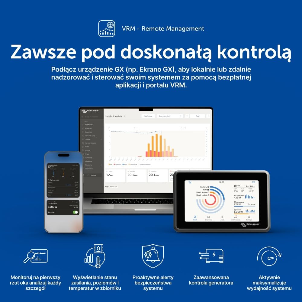 Victron Energy MultiPlus-II 5000VA 48-Volt 230V Falownik Sinusoidalny 70 amp Ładowarka do Akumulatorów