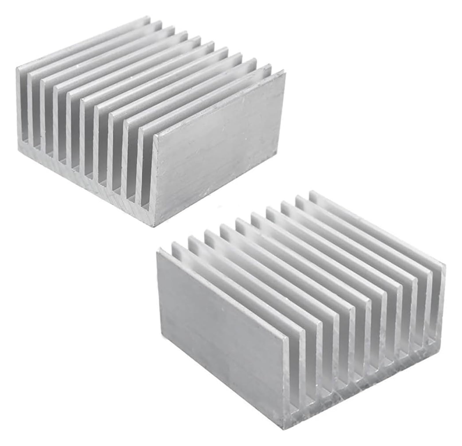 Per dissipatori di calore chip radiatori in allumi 100 pezzi 40x40x20mm radiatore dissipatore di calore in alluminio for chip elettronico LED RAM dissipatore di calore di raffreddamento(No Tape)