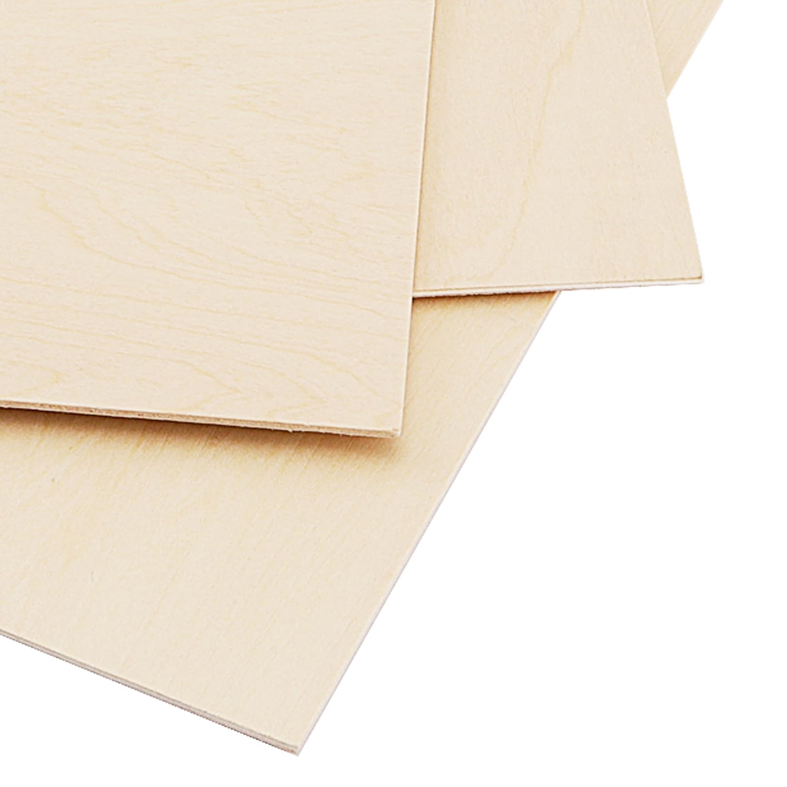Sperrholzplatten, 300 x 300 mm, 3 mm Dicke, glatte, unlackierte Lindenholzplatten, Holzplatten zum Basteln, Laserschneiden, Gravieren, Modellbau, DIY-Projekte (30 x 30 x 0,3 cm), 16 Stück