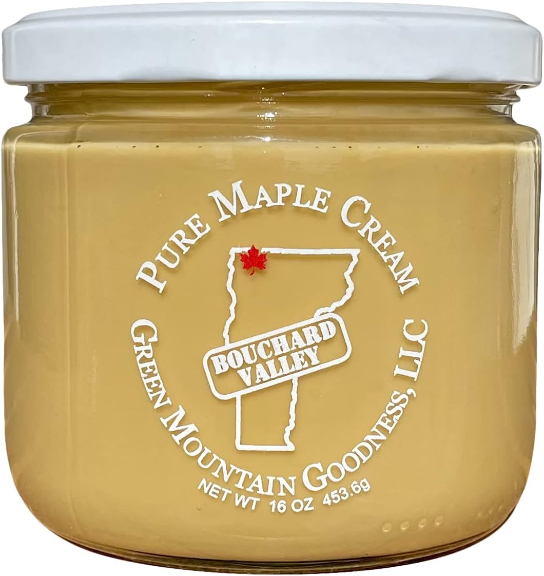 Green Mountain Goodness Maple Cream Spread - Pure Vermont Grade A (Rich & Smooth)