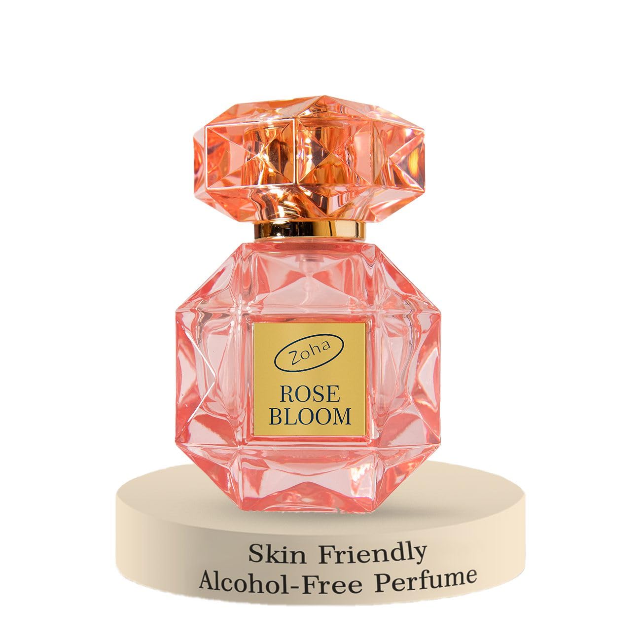 Zoha Rose Bloom - Rose Perfume for Women and Men, Skin-Friendly, Alcohol-Free Perfume Oil, Travel Size Clean Parfum, 30ml Spray