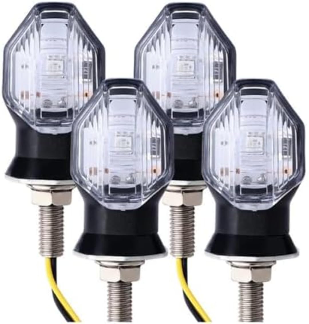 Generic Mini uniwersalne wskaźniki Dla Honda Dla Suzuki Dla Yamaha Uniwersalny mini motocyklowy kierunkowskaz LED z bursztynowym światłem migającym