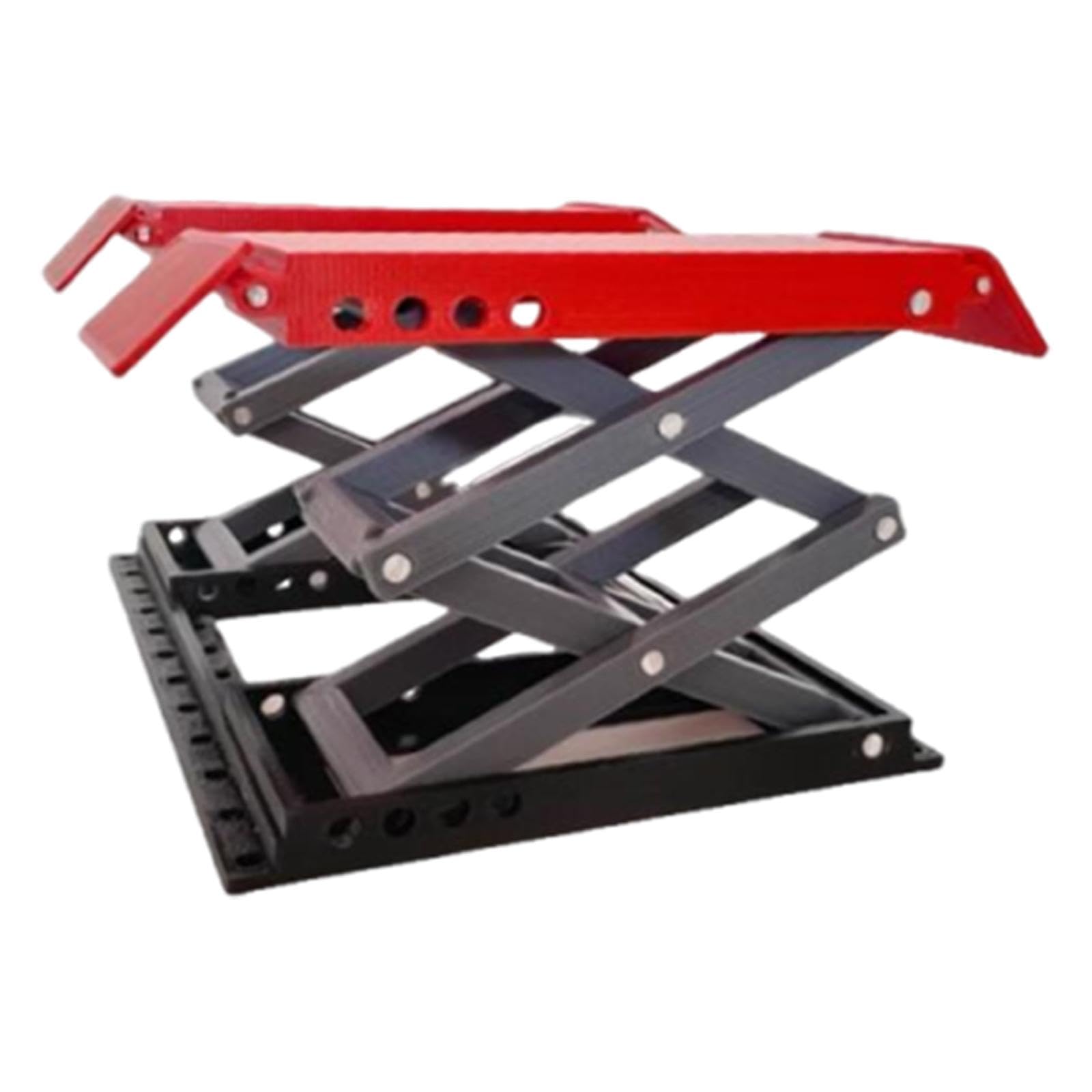 Colcolo Modelo de Elevador de automóviles a Escala 1/18, Accesorio de fotografía, simulación, pequeña máquina de Mantenimiento, Coleccionable, Modelo de, Rojo