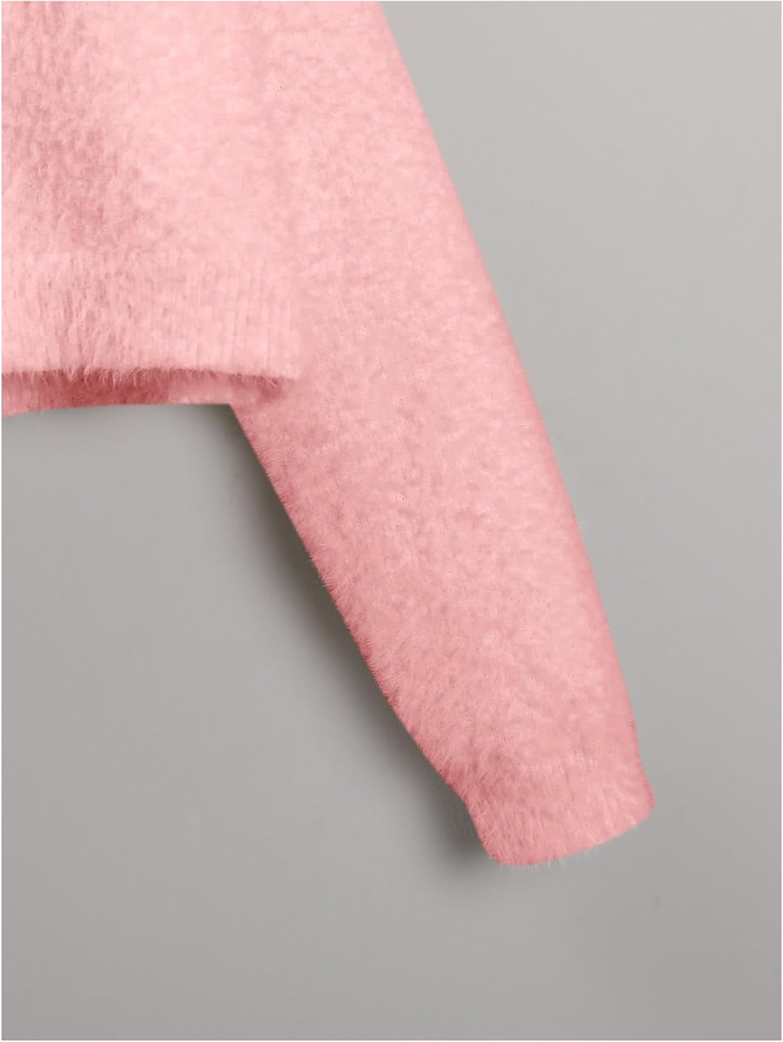 Floerns Girls V Neck Long Sleeve Button Front Knit Cardigan Crop Top - Image 3