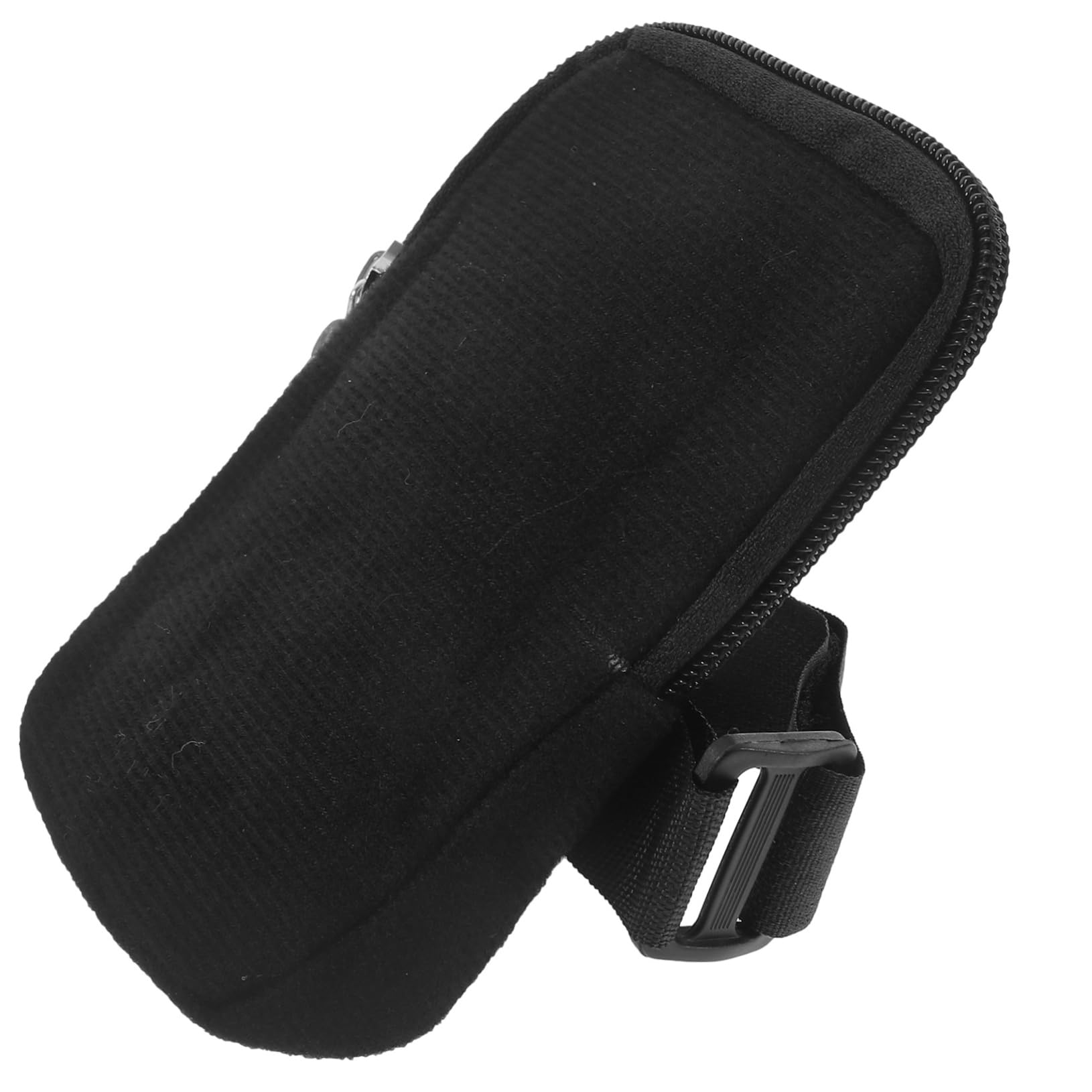 Abaodam 5 Stück Cup-Tasche Reisen Flasche im Freien Wandern schlank kleine Bechertasche Reißverschlusstasche aus Segeltuch Trinkbeutel aus Segeltuch Beutel mit Riemen Black