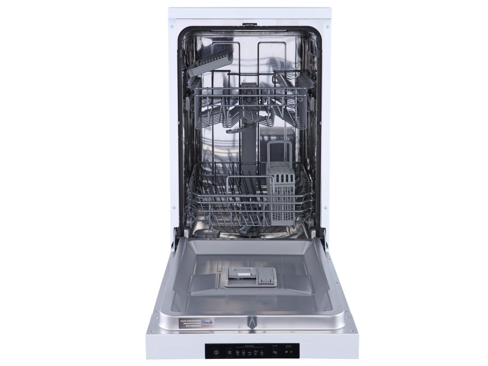 Gorenje GS 520 E15W - Lavavajillas independiente, 45 cm, 9 cubiertas, 5 programas, programa de limpieza de 1 h, cesta superior regulable, protección contra desbordamiento, color blanco