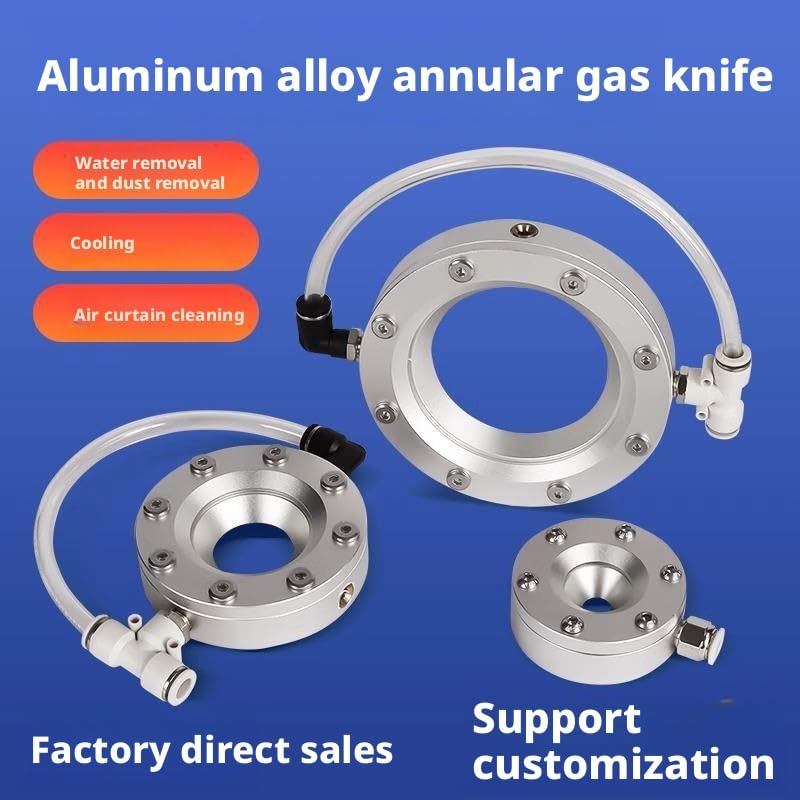 Soplador de cuchillo de aire, aleación de aluminio de 360 grados, limpieza de aire de alta velocidad para secado de tuberías y cables, instalación dividida, compatible con compresor de aire