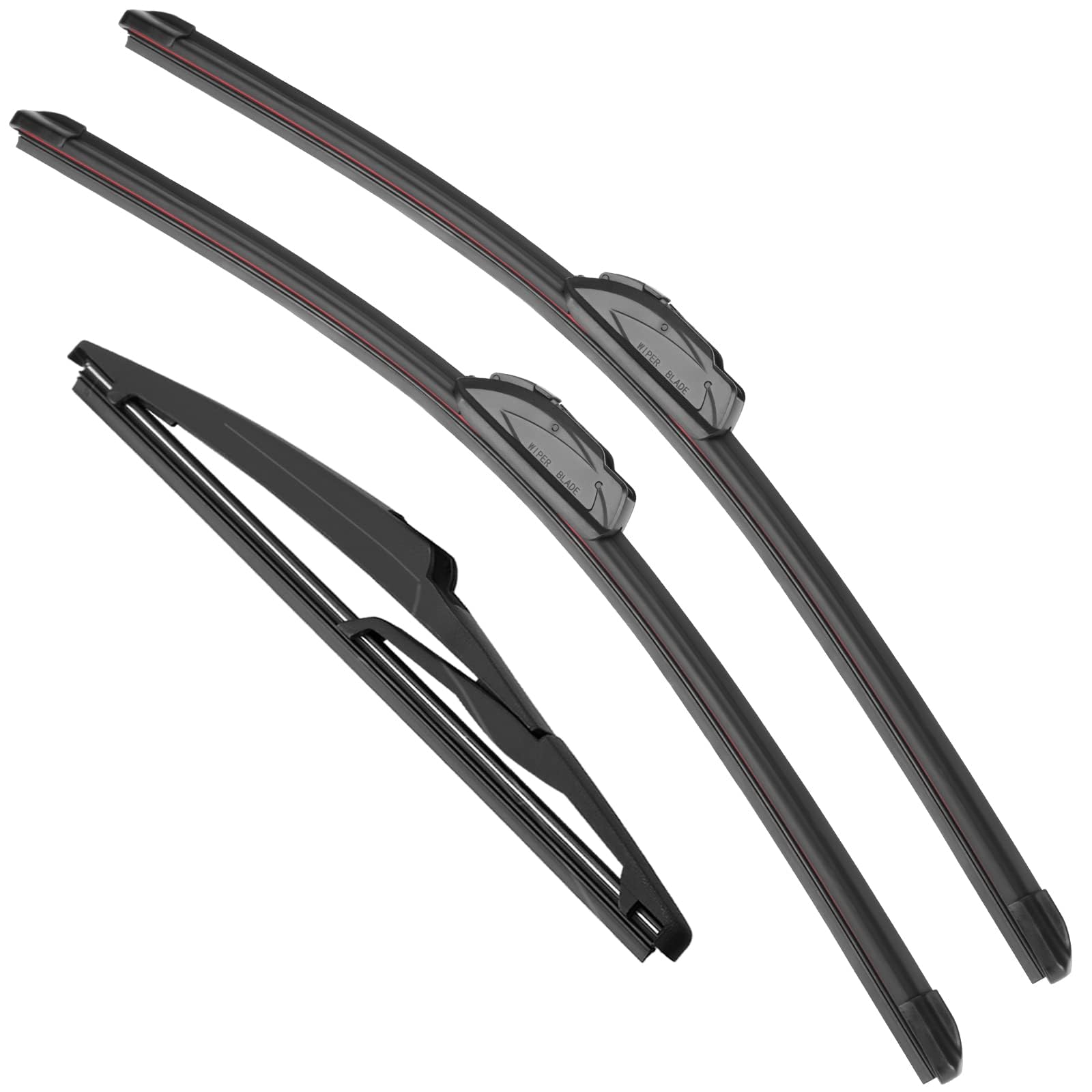 NOSKIN Windshield Wiper Blade Set Replacement for Jeep Grand Cherokee 2014-2021 Original Equipment Replacement Front Rear Wiper Blades-22"/21"/11" (Set of 3) U/J Hook