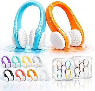 10 Piece Swimming Nose Clip for Adults and Children (7 Years Old)