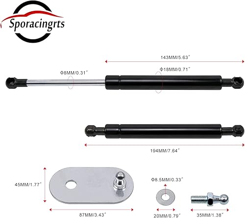 Miniatura 2 de Sporacingrts Laicarvor Asistencia para portón trasero totalmente compatible con Tundra XK50 de 2 generación 2007-2021 - Instalación sin taladro, con