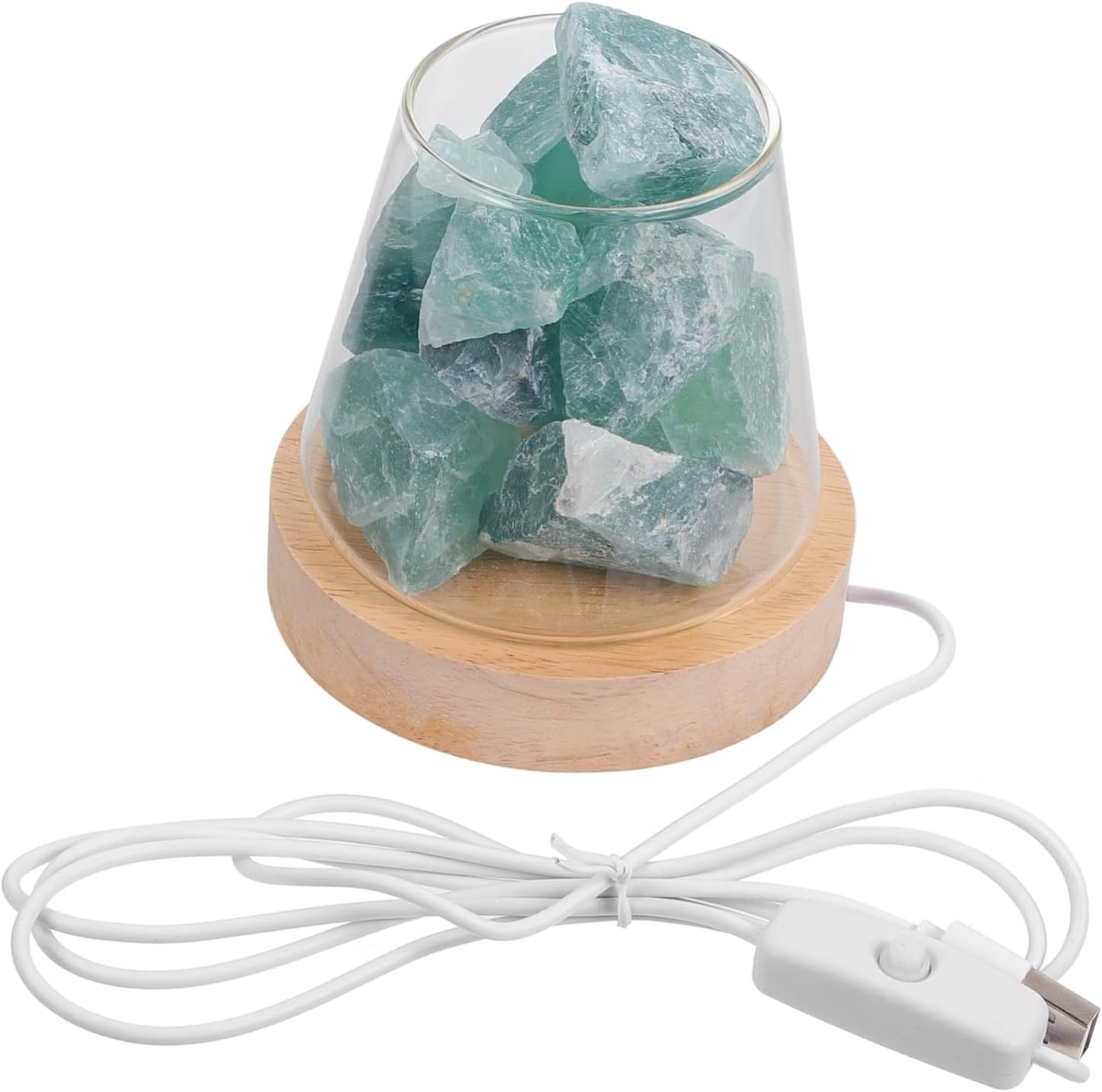 Alipis Scent Aroma Lamp Crystal Stone Night Light Essential Oil Infuser Home Fragrance Diffuser