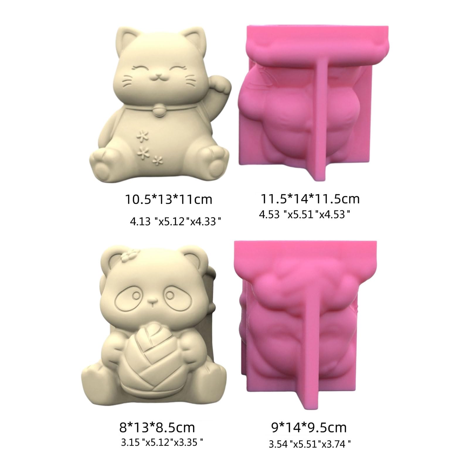 Moule 3D en résine de Silicone pour Animaux, Porte-Stylo, C573