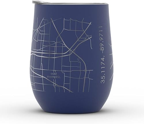 Vista 435 de Well Told Lexington Kentucky Map - Vaso de vino aislado con grabado de mapa de Kentucky, taza de acero inoxidable grabada (12 onzas, verde domingo)