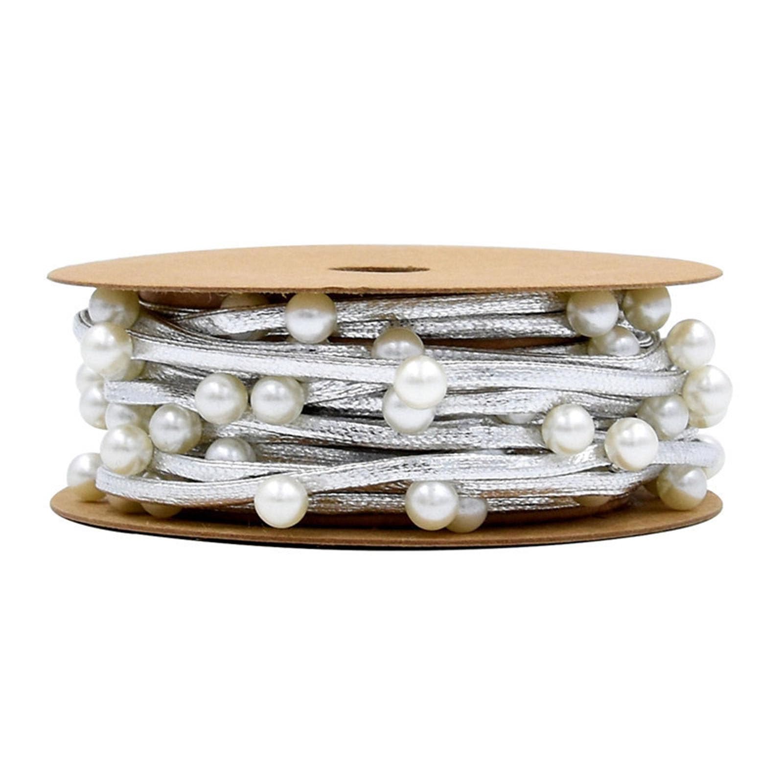 Buxuaaaa Wrap Rope Christmas Beads Ribbon for and Festive Event Creates Beautiful and Packaging Beaded Ribbon