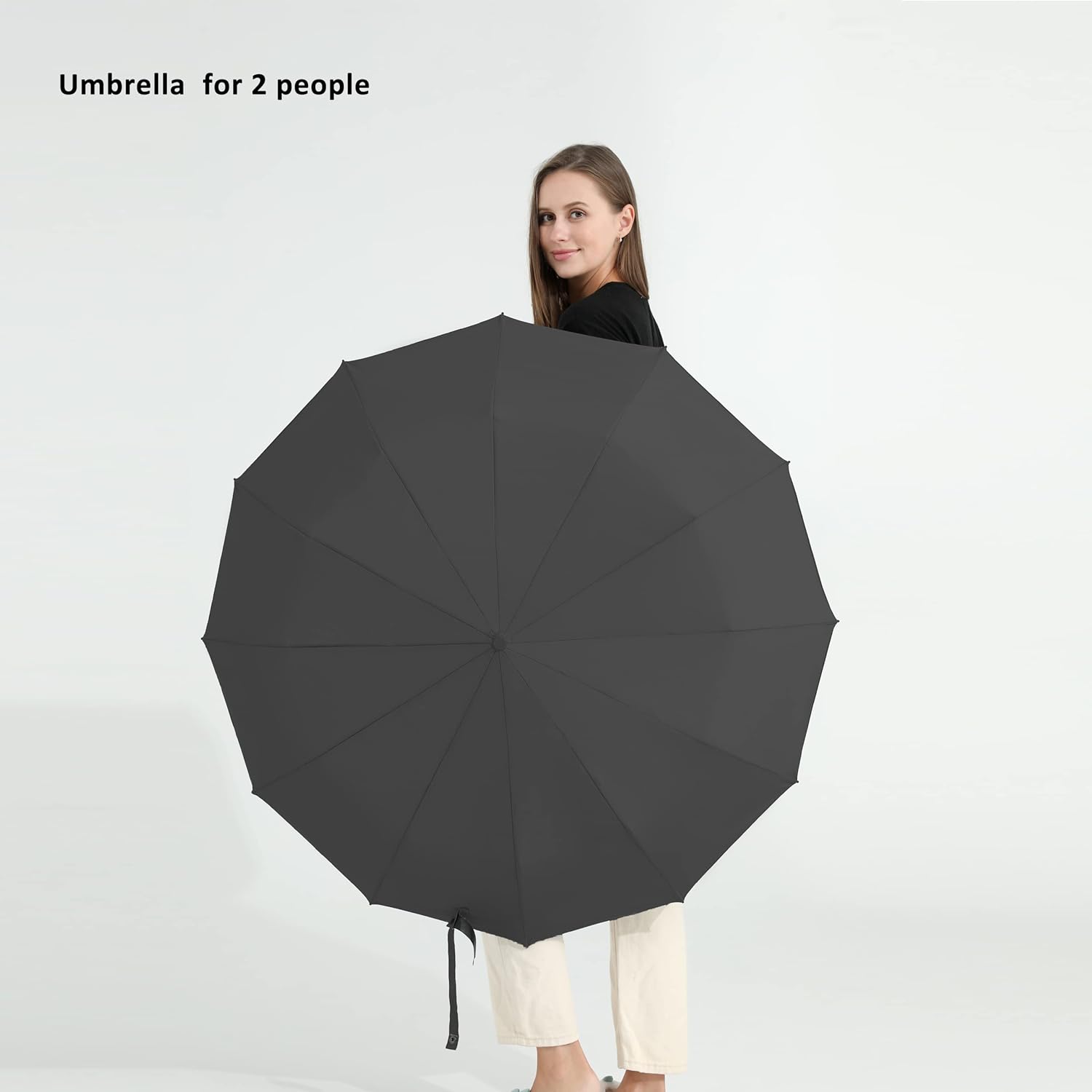 BAODINI Windproof Compact Rain Umbrella for Travel 42/46 Inch Premium Fabric Auto Open Perfect for Purse and Backpack Portable Umbrella for Women and Men - Image 4