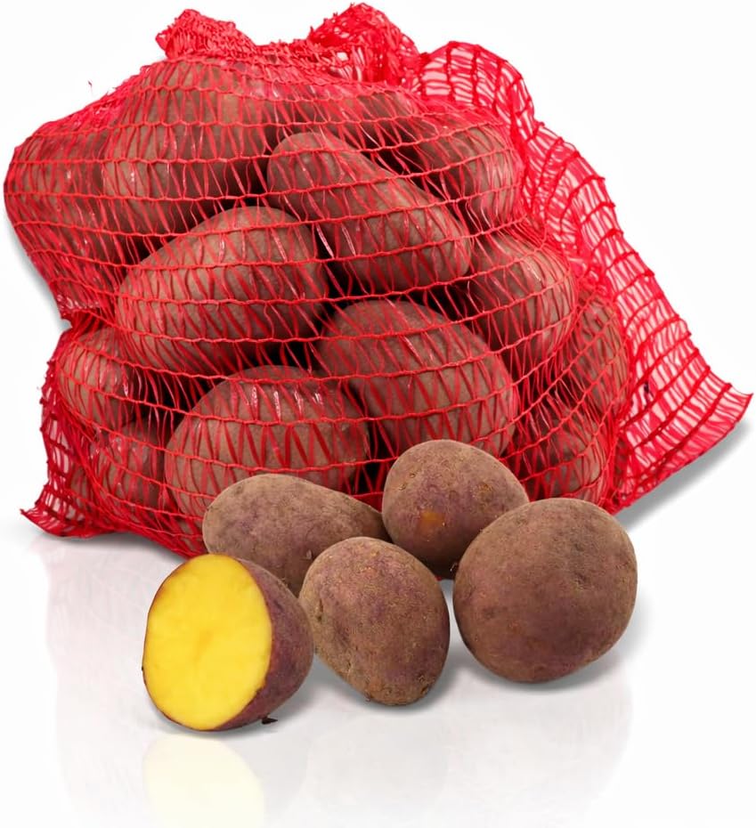 FRUCHTVERSAND24 Laura Food Potatoes 25 kg Delicious and Creamy in Taste Very Yellow Fleshy Pre-Boiling for Baked Potatoes French Fries Boiled Potatoes Wild Potatoes